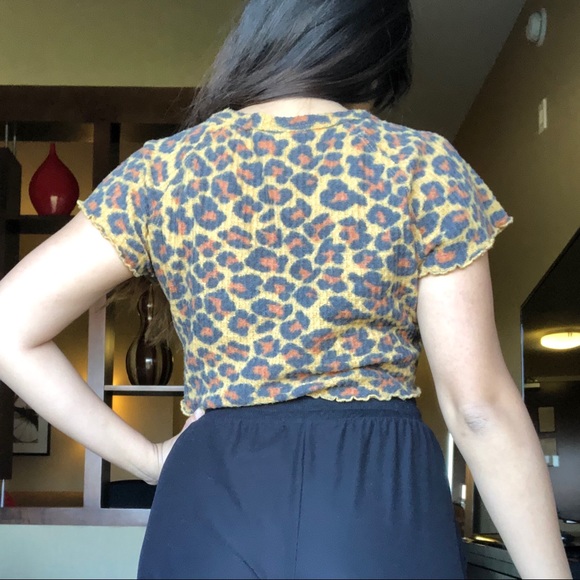 Leopard print crop top from UO - Picture 2 of 2